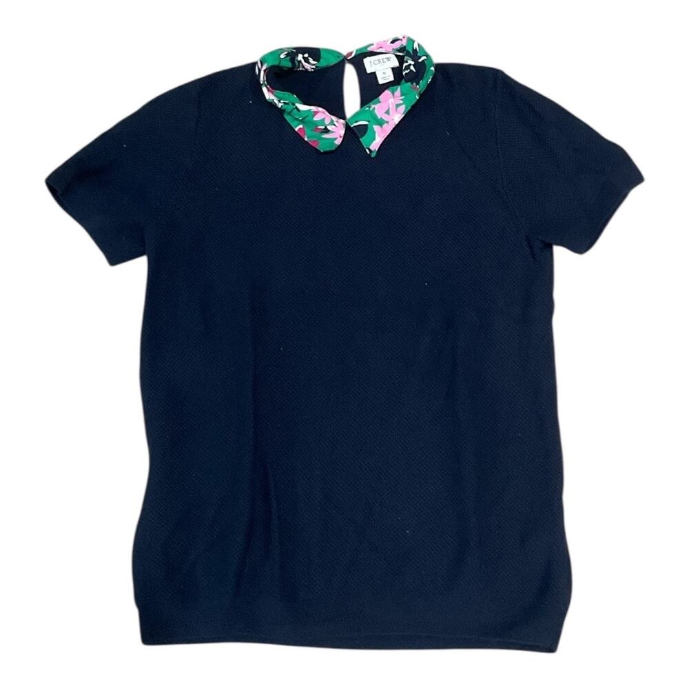 J. Crew Top Women Small Navy Floral